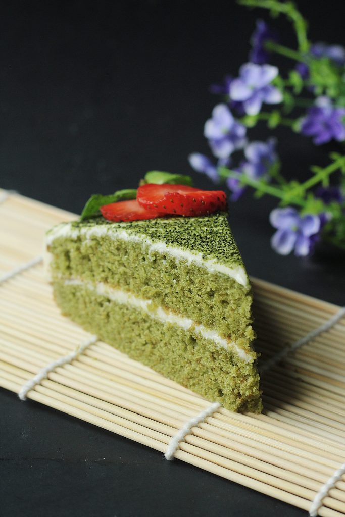 Green Tea (Matcha) Cake with White Chocolate Frosting Recipe