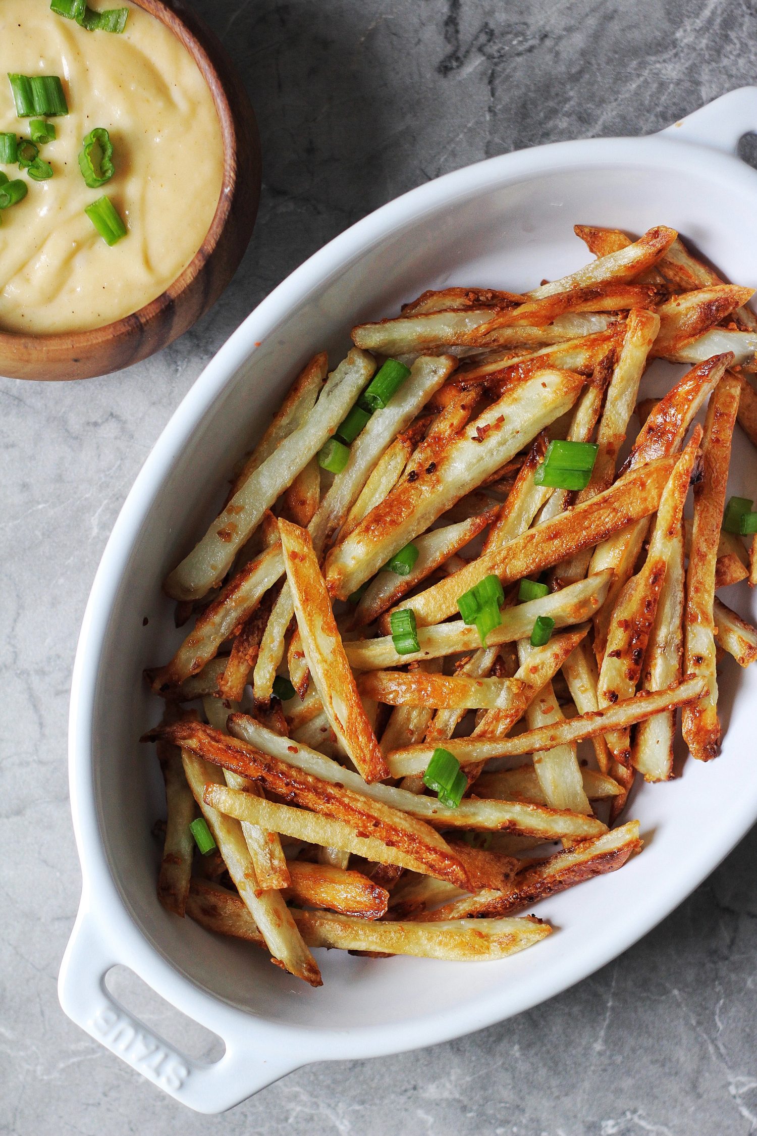 Crispy Baked Garlic Fries Recipe