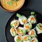 Vietnamese Spring Roll with Peanut Dipping Sauce