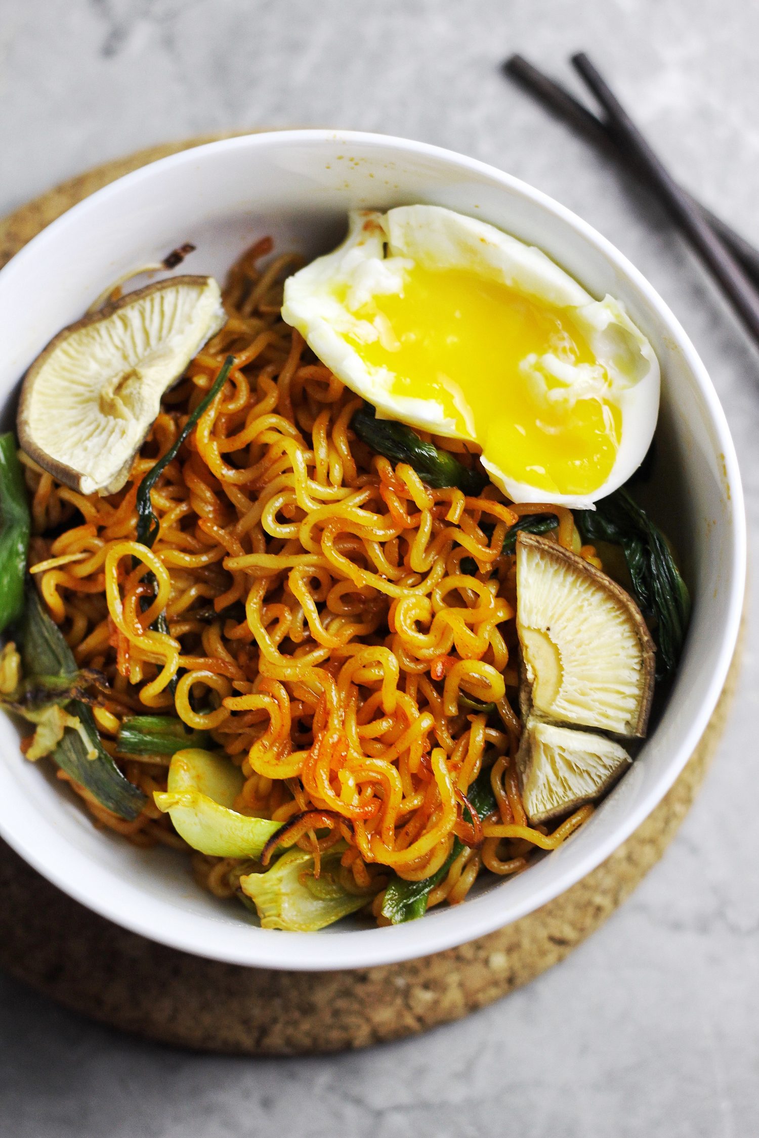 Instant Ramen Upgrade Spicy Fried Noodles