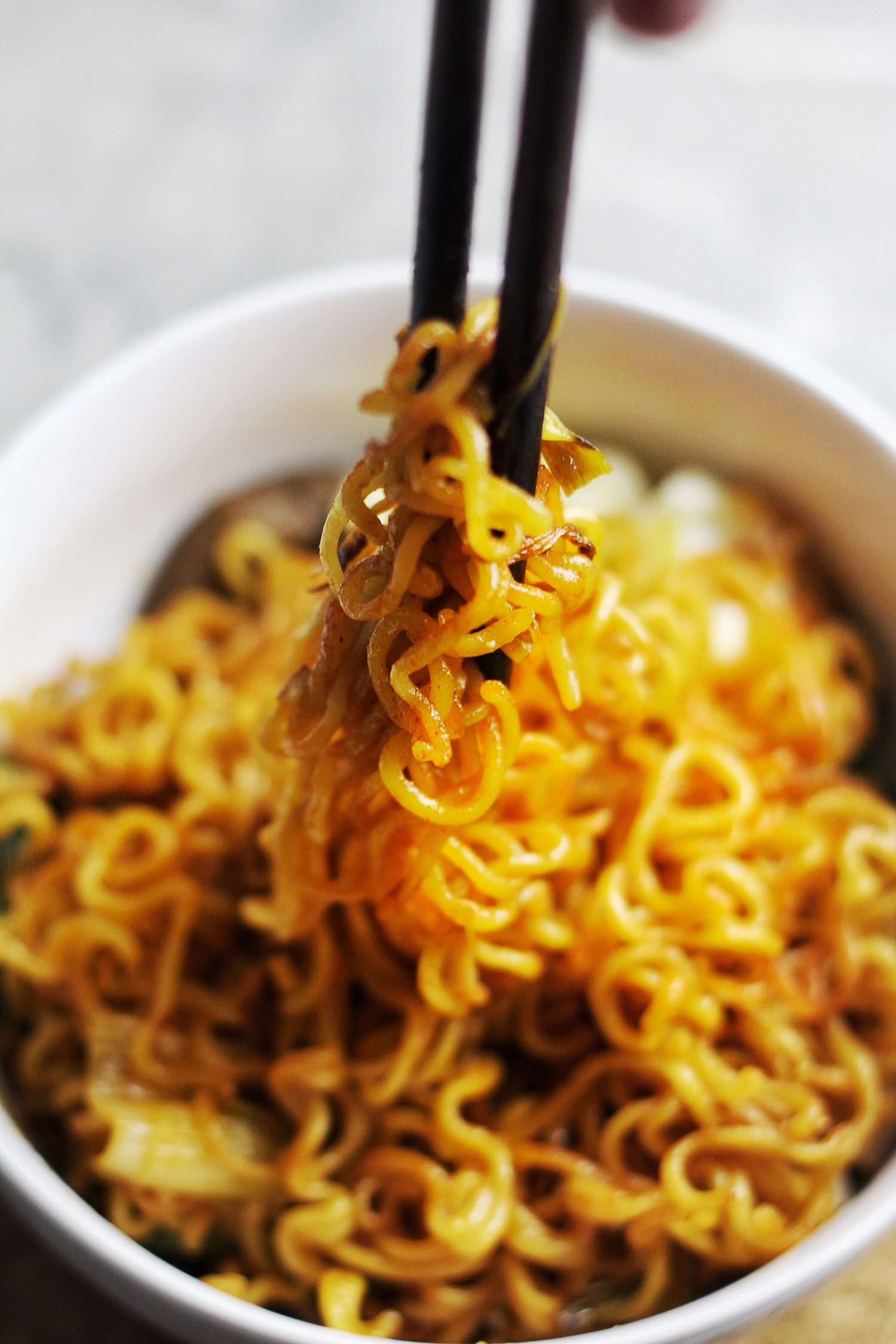 Instant Ramen Upgrade Spicy Fried Noodles