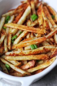 Crispy Baked Garlic Fries Recipe