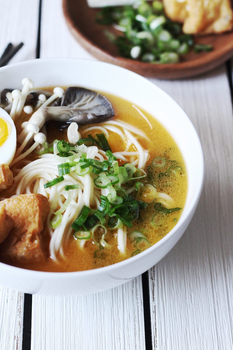 Easy Spicy Ramen with Creamy Sesame Broth