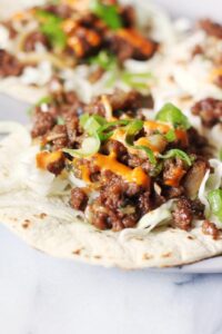 Korean Style Spicy Beef Tacos Recipe