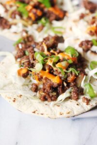 Korean Style Spicy Beef Tacos Recipe