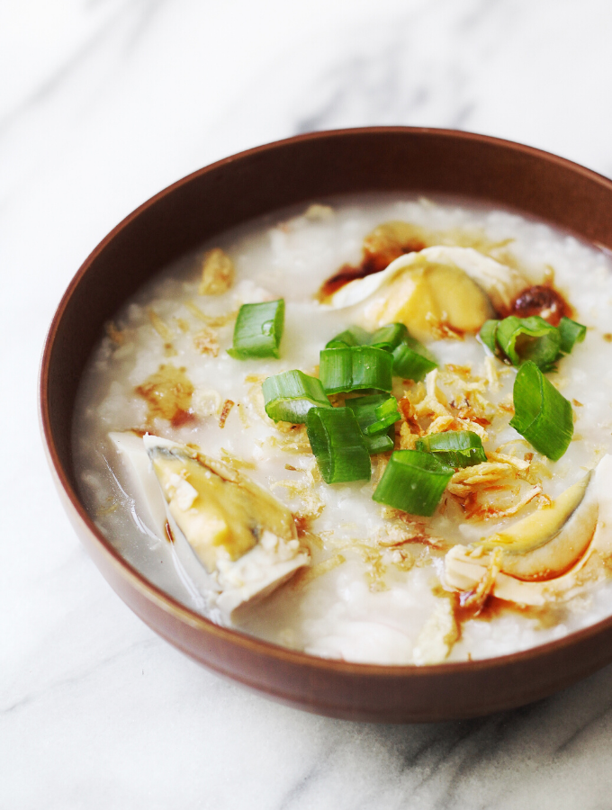 Pork & Shrimp Congee (Rice Porridge) Recipe