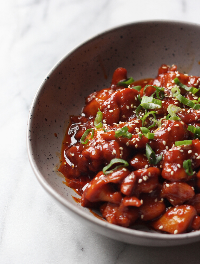 Spicy Gochujang Stir-Fried Chicken Recipe