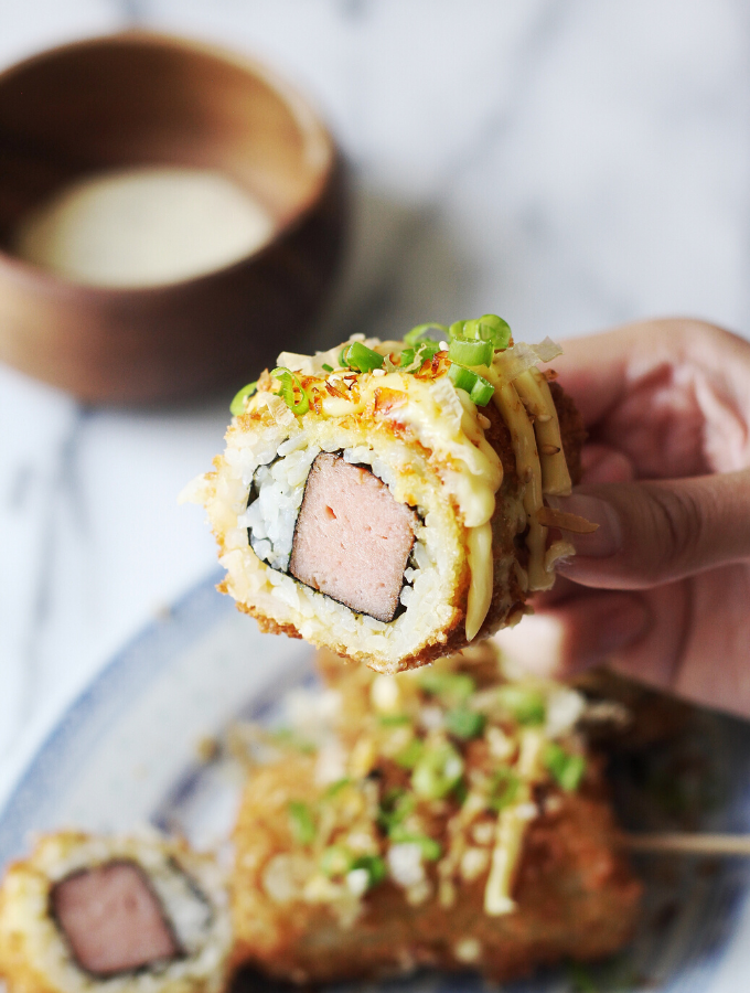 Fried Spam Musubi Rice Dog Recipe